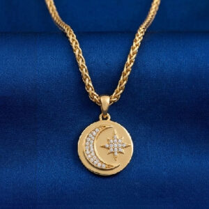 Gold diamond pendant