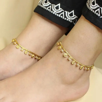 Gold Anklets
