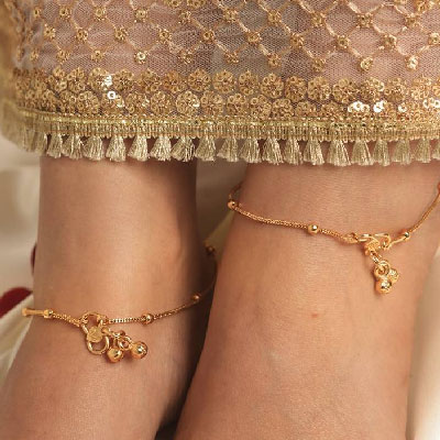 Gold Anklets